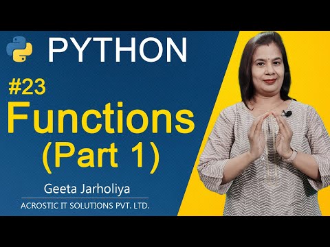 Python Functions User Defined Functions In Python Python Python Tutorial Geeta Jarholiya