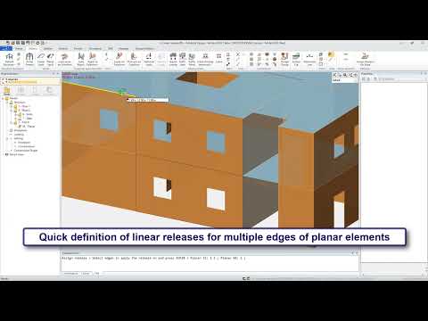 Advance Design 2024.1 - Save time when defining linear releases.