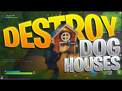 DESTROY DOG HOUSES - Where To Find 3 Dog Houses In The Same Location!