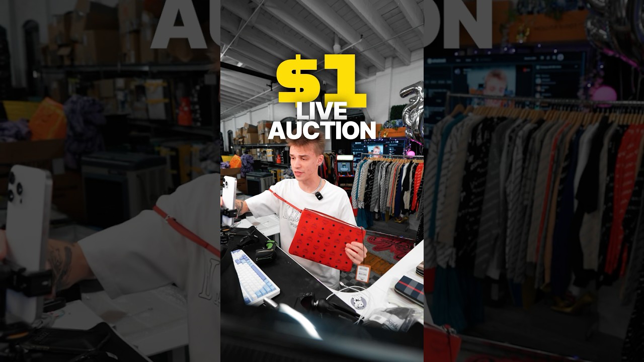 $650 MCM Pouch on $1 LIVE AUCTION🫣