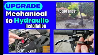 Apollo Ghost Electric Scooter Brake Upgrade: Mechanical to Hydraulic Brakes