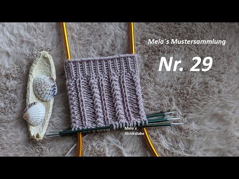 Sockenmuster Nr. 29 - Muster in Runden stricken / knitting sock pattern