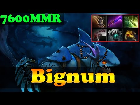 Dota 2 - Bignum 7600 MMR Plays Slark Vol 3 - Ranked Match Gameplay!