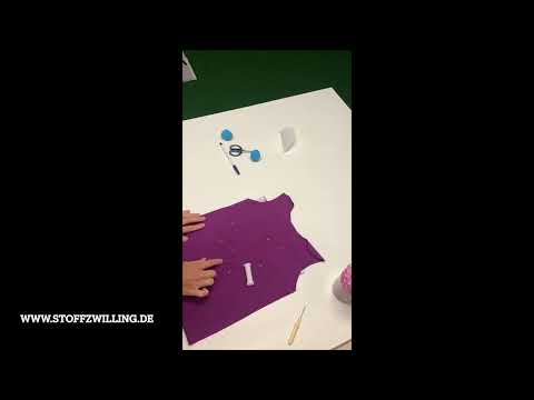 Negativ Applikation Nähanleitung (Schritt für Schritt)