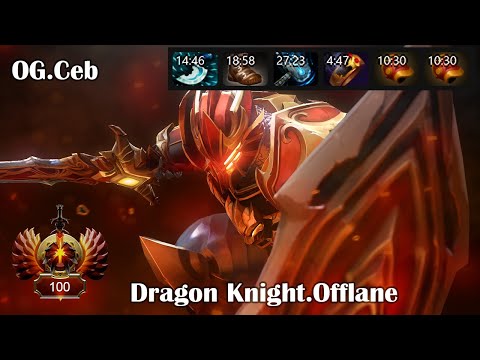 Dota 2 Pro Replay | Offlane | Dragon Knight [OG.Ceb]| ~8138mmr | 7.26c