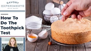 How to Do the Toothpick Test for Baking