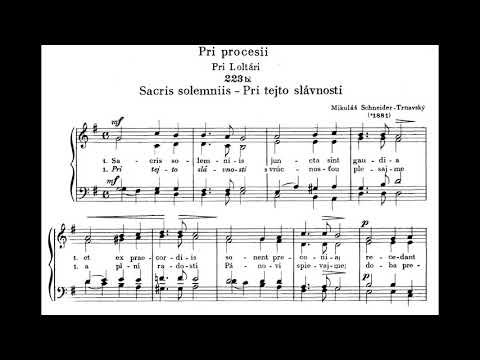 JKS 223 - Pri tejto slávnosti (Sacris solemniis)