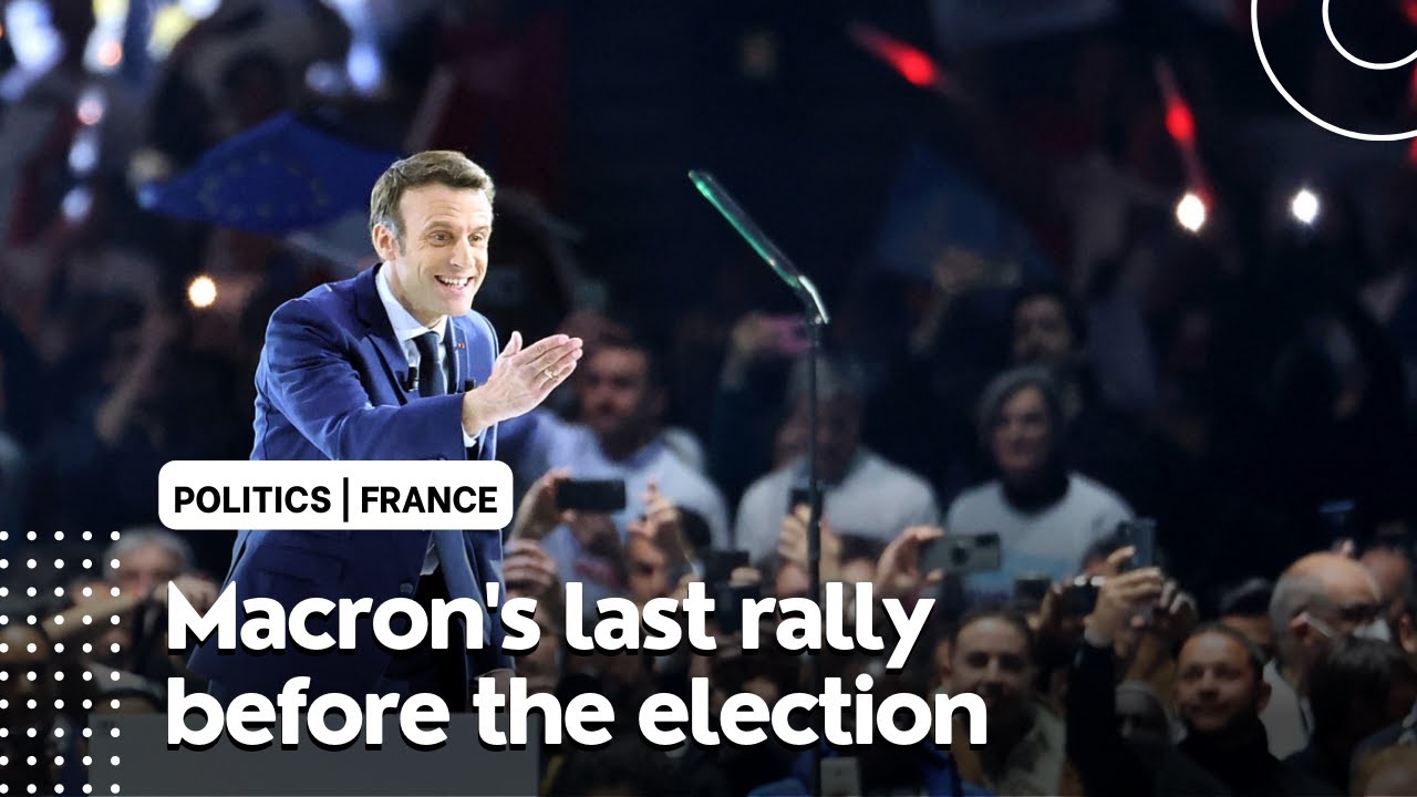 French Presidential Election: Emmanuel Macron's Rally in Paris (April 2022)