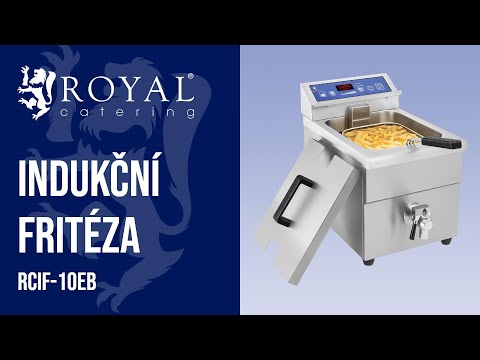 video - Indukční fritéza - 1x10 litrů - 60 až 190 °C