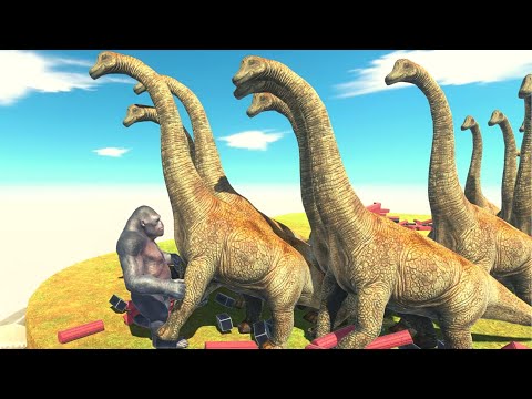 How Long Will Goro The Giant Hold Out Vs Herbivore Dinosaurs ARBS |Animal Revolt Battle Simulator