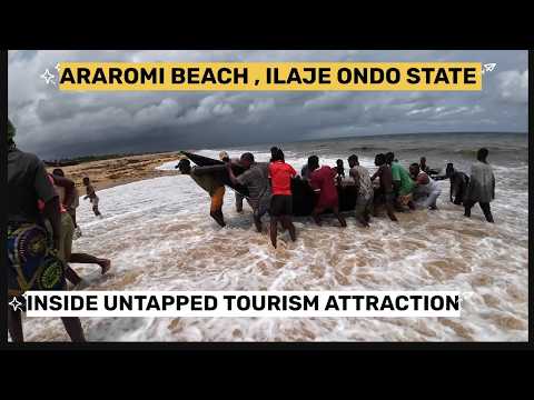 Exploring Araromi beach, ilaje Ondo State Riverine  Adventure in Rural African Village and  market