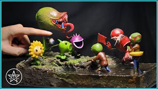 Plants vs. Zombies Diorama | Swamp Zombie Battle – Resin & Clay