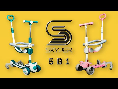 Самокат 5 в 1 Skyper Желтый (J-06118)