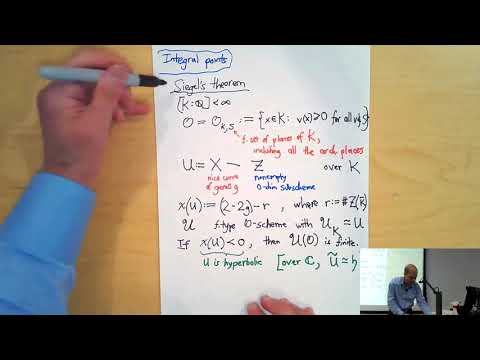Introduction to Chabauty's method and Kim's nonabelian generalization (Bjorn Poonen) 1-2