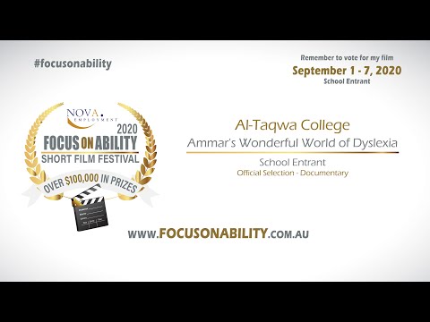 Ammar's Wonderful World of Dyslexia film thumbnail