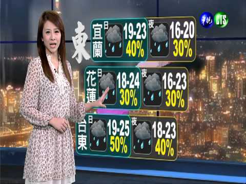 2013.12.08華視晚間氣象 連珮貝主播