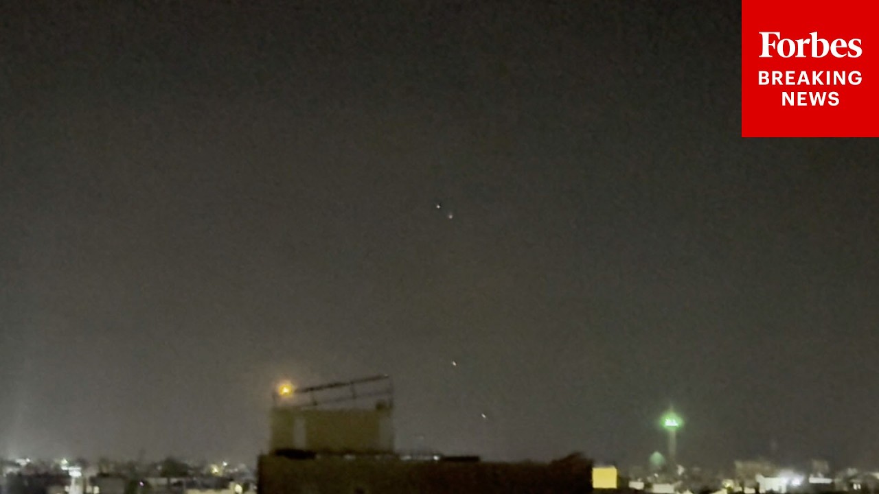 Video | RAW FOOTAGE: Iranian Missiles Are Seen Crossing Across Syria Towards Israel