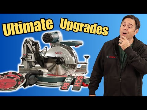 Four Ultimate Miter Saw Upgrades for Bosch GCM12SD Axial Glide Sliding Miter Saw