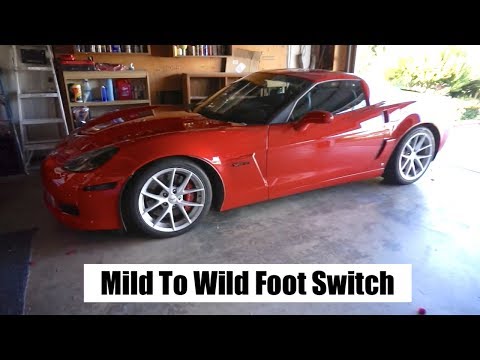 Trying To Make The Z06 Even Louder! Mild to Wild Foot Switch Install