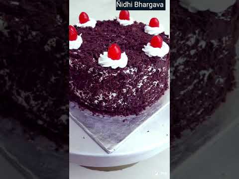 Black Forest Cake | Chocolate Cake | Chocolate Cake Design | #Shorts | Cakes By Nidhi Bhargava