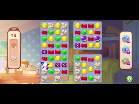 Homescapes level 13289 - no booster gameplay