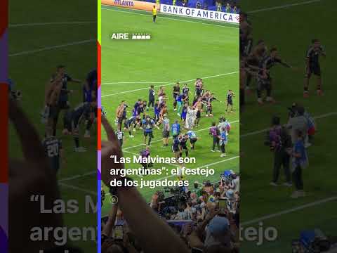 “Las Malvinas son argentinas”: el festejo de los jugadores🇦🇷