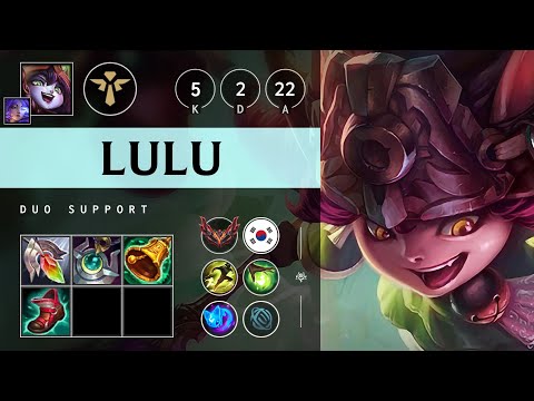 Lulu Support vs Nautilus - KR Grandmaster Patch 25.20
