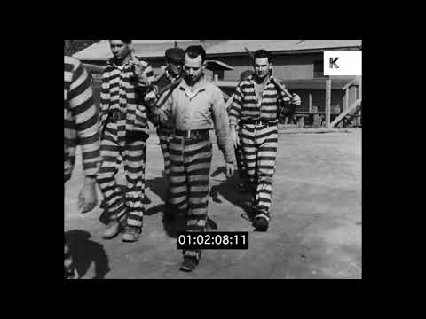 1930s Chain Gang Prisoners Labouring, USA from 35mm