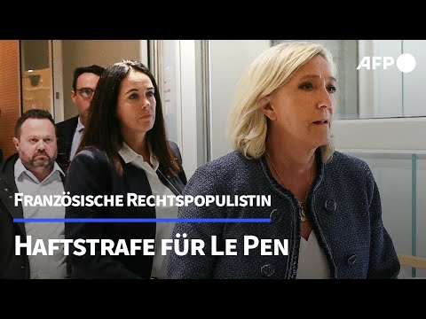 Frankreich: Le Pen zu Haftstrafe und Fußfessel verurteilt | AFP