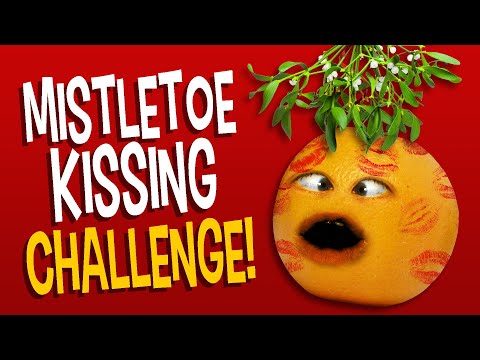 惱人的橙子--槲寄生之吻的挑戰! (Annoying Orange - The Mistletoe Kissing Challenge!)