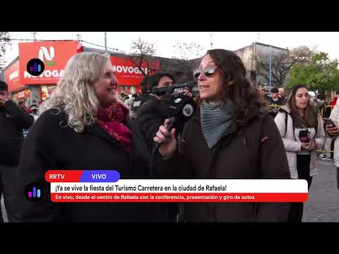 En vivo, desde el centro de Rafaela con la conferencia, presentación y giro de autos
