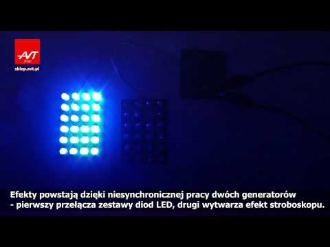 AVT2720 - Policyjny stroboskop czerwony/niebieski