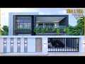Modern House House Design 2 Storey 12m X 15m With 5 Bedrooms