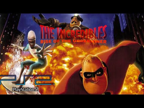The Incredibles: Rise Of The Underminer PS2 Complete Walkthrough/Movie