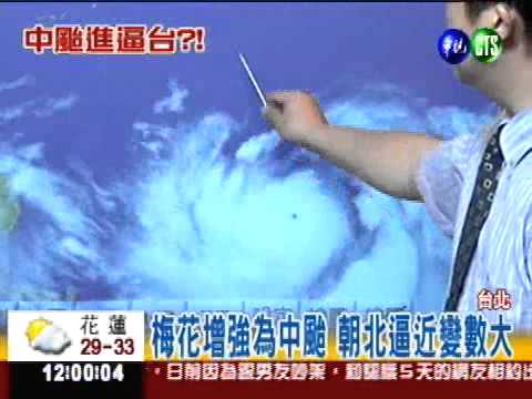 梅花增強轉向撲台? 週三是關鍵