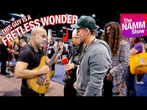 NAMM 2026 - My First TURKISH GUITAR Lesson on the Future Axe w/ a Fretless Legend!