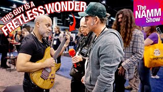 Video thumbnail for NAMM 2026 - My First TURKISH GUITAR Lesson on the Future Axe w/ a Fretless Legend! by Dweezil Zappa