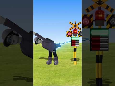 電池切れの踏切ドール　#Shorts