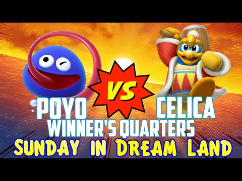 Poyo (Meta Knight/Gooey) vs Celica (King Dedede) - Kirby Fighters 2 - Sunday in Dream Land #4
