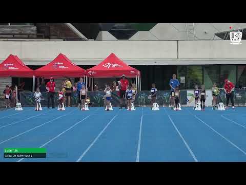 U9 Girls 100m Heat 2: 2022-23 State Combined Events Championships - Saturday