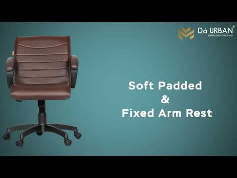 Da Urban Willard Mid-Back Office Revolving Chair (Brown)