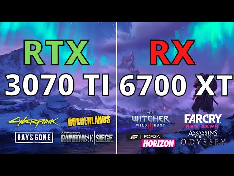 RTX 3070 TI VS RX 6700 XT - TEST IN 11 GAMES 1440p