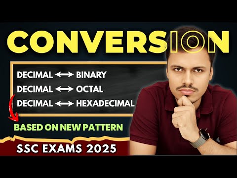 BINARY OCTAL DECIMAL HEXADECIMAL CONVERSION | SSC NEW PATTERN