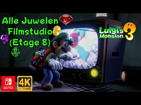 Luigis Mansion 3 Alle Juwelen 💎 I Filmstudio 🎬 I Etage 8 I Guide I Nintendo Switch [4K]