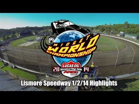 POWRi World Midget Championship Australian Final Highlights 2014 @ Lismore Speedway