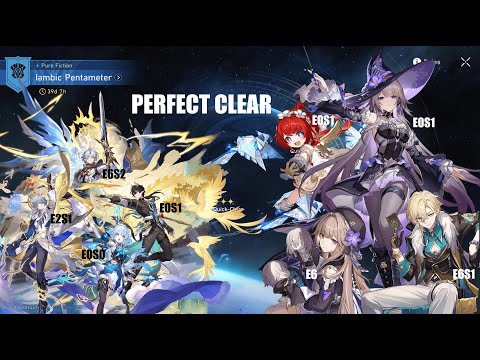Pure Fiction: Iambic Pentameter PERFECT Clear with Phainon and Therta (Team Info in Description)
