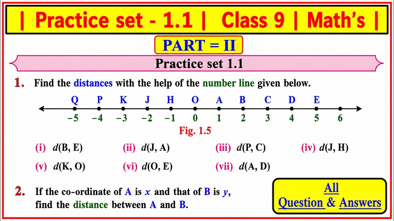 Practice set 1.1 class 9 maths part 2 | Chapter 1 Basic Concepts in Geometry Maharashtra state board