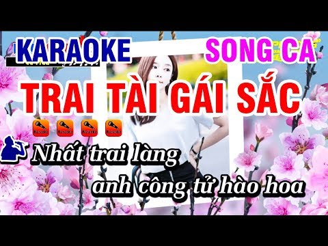 Karaoke Trai Tài Gái Sắc Nhạc Sống (Song Ca) Dễ Hát | Karaoke Phi Long