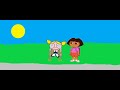 Dora The Explorer Comforts Bubbles
