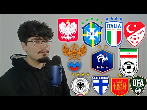 ASMR Legendary Football Players From Every Country⚽🌍